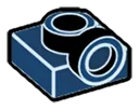 Bracket 1 x 1 with one stud on side, ascending in Blue, Midnight