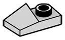 Slope plate 1 x 2 left in Gray, Dull
