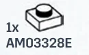 Plate 1 x 1 - Type 03 in White
