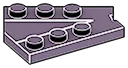 Wedge plate 3 x 4 with 3 studs along either side