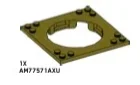 Turntable 8 x 8 with central 6 x 6 hole in Green, Olive Drab (Infinite Green) (Metallic)
