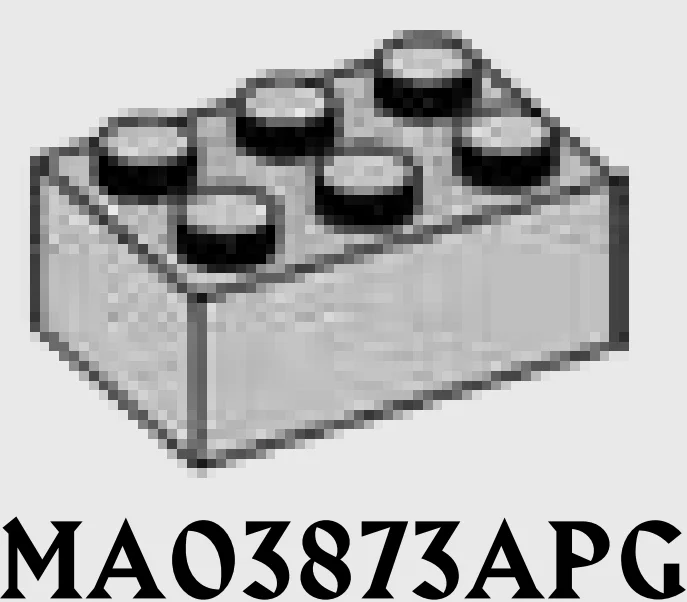 Brick 2 x 3 in Gray, Steel