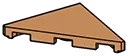Tile 3 x 3 corner in Brown, Light Nougat