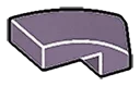 Wedge 25 1 x 2 Curved Slope, Right