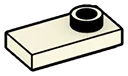Plate Modified 1 x 2 with one stud, offset in White, Bleached Bone