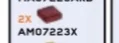 Tile 1 x 1 in Red (Translucent)