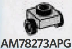 Bracket Plate 1 x 1 with opposing side studs in Gray, Steel