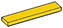 Tile 1 x 5 in Yellow, Lemon