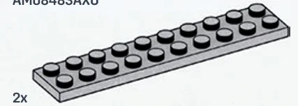 Plate 2 x 10 in Gray, Steel