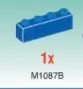 Brick 1 x 4 in Blue