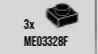 Plate 1 x 1 - Type 05 - Current MBS Mold in Black