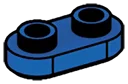 Plate 1 x 2 with rounded corners in Blue