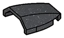 Slope Panel 2 x 2 in Metal, Iron (Metallic)