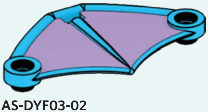 Creature, Pokemon: wing 4 x 8, webbed on pair of 1 x 1 plates in Blue, Rich Sky