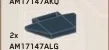 Panel 2 x 4 trapezoid with handle in Gray, Dark Smoke