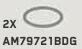 Connector: rubber band, approx 21mm diameter in Gray, Dark (Flake)