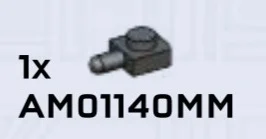 Plate Modified 1 x 1 with horizontal peg
