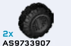 Wheel, Assembled, Medium: all terrain, right in Green, Jungle (Camo)