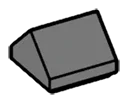 Slope 45 1 x 1 double in Gray, Dark (Flake)