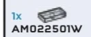 Tile 1 x 2 in Clear (Translucent)