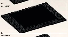 Plate Modified 12 x 16 with Raised Center Tile in Black