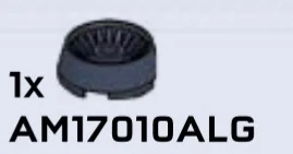Engine component: intake turbine 2 x 2 in Gray, Dark Smoke