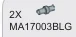 Connector: pin, small in Gray, Dull