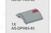 Slope 4 x 4 Round Top w/ Printed Small Red Line - Right