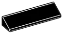 Slope brick 36 4 x 1 in Black