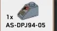 Slope Brick 45 1 x 2 w/ Printed Control Panel Detail in Multicolored