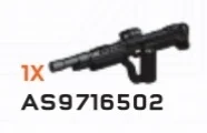 Weapon: DMR (Reach) Metallic Gray w/ Black Printed Detail in Gray, Dark (Metallic)