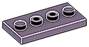 Plate Modified 2 x 4 with 4 studs