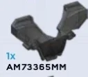 Cyclops: Torso Chest Armor in Gray, Dark (Metallic)