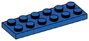 Plate 2 x 6 in Blue