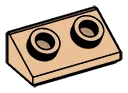 Slope brick 36 2 x 1 with open studs on slope in Brown, Light Tan