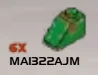 Slope Brick 45 1 x 2 in Green, Medium (Camo)