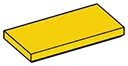 Tile 2 x 4 in Yellow, Lemon