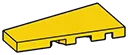 Wedge Tile 2 x 4 - Left in Yellow, Lemon