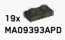 Plate 1 x 2 in Green, Jungle (Camo)