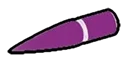 Connector: pin with short spike in Purple, Imperial