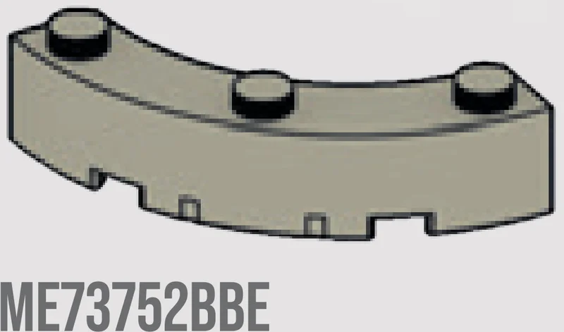 Brick 4 x 4 corner round