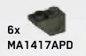 Slope Inverted Brick 45 1 x 2 in Green, Jungle (Camo)