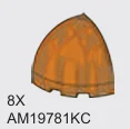 Brick Round 3 x 3 x 3 Corner Dome