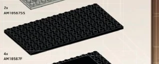 Plate 8 x 16 in Black