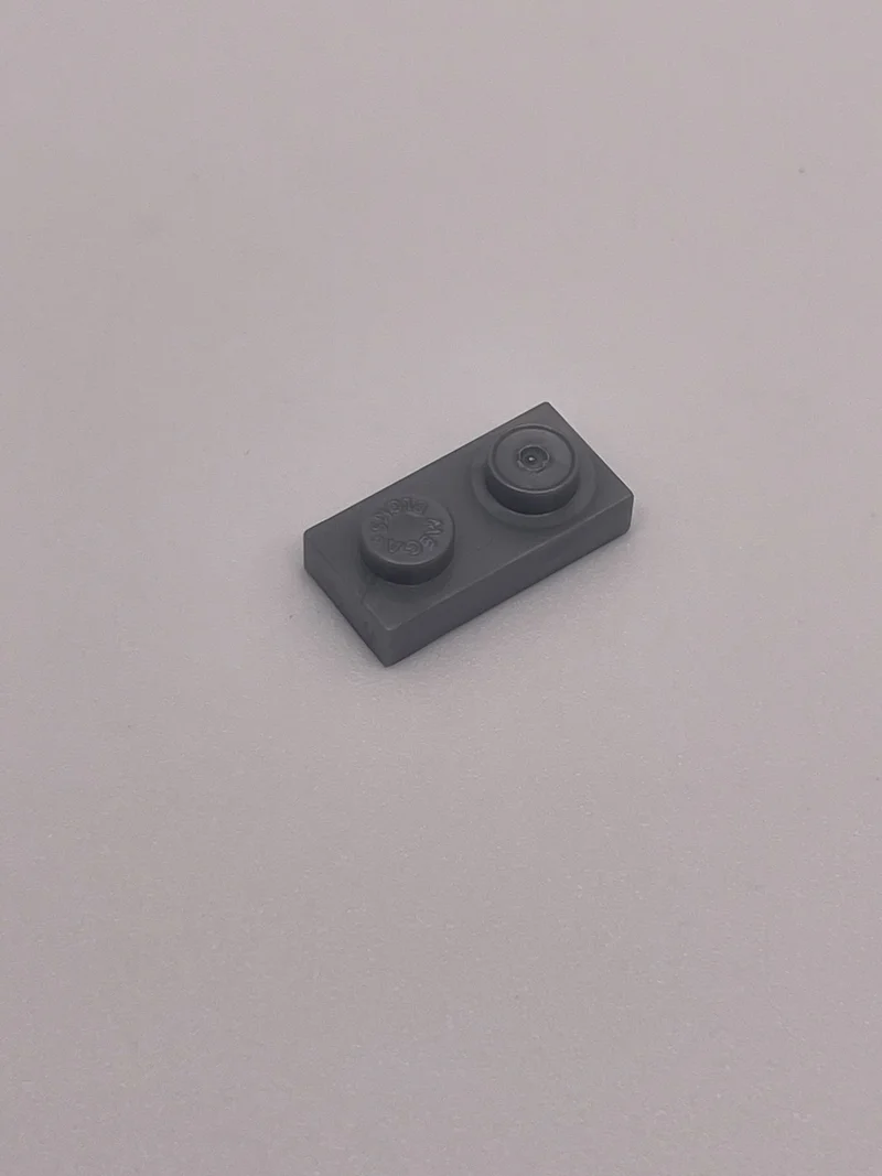 Plate 1 x 2 in Gray, Stone