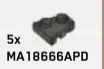 Wedge Plate 2 x 2 without right corner in Green, Jungle (Camo)