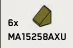 Slope 45 1 x 1 in Green, Olive Drab (Infinite Green) (Metallic)