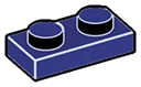 Plate 1 x 2 in Blue, Dark Slate