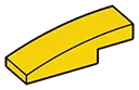 Slope 1 x 3 curved in Yellow, Lemon