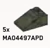Slope 33 2 x 3 w/ Studs on Top in Green, Jungle (Camo)